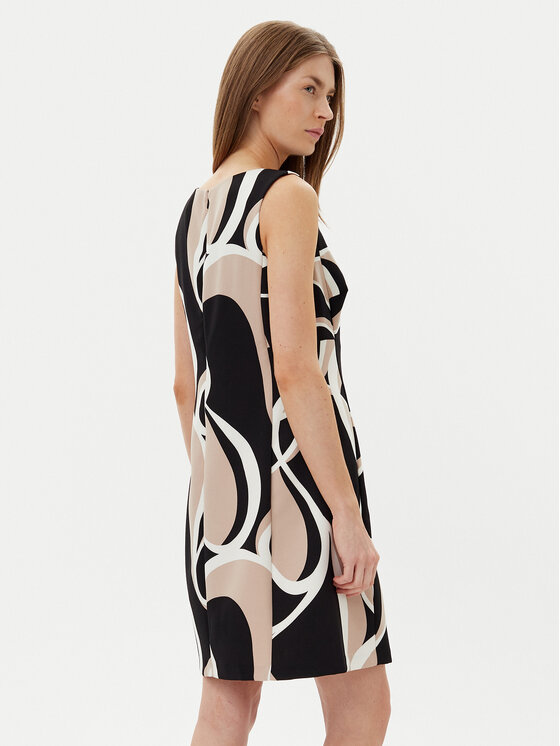 DKNY DKNY Koktejlové šaty DD5N3H47 Černá Regular Fit