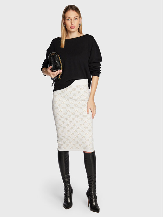 Gonna a matita RF2113-MA21N Bianco Slim Fit