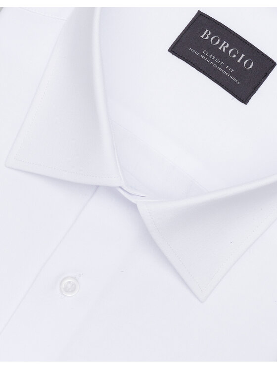 Borgio Borgio Koszula francavilla Biały Classic Fit