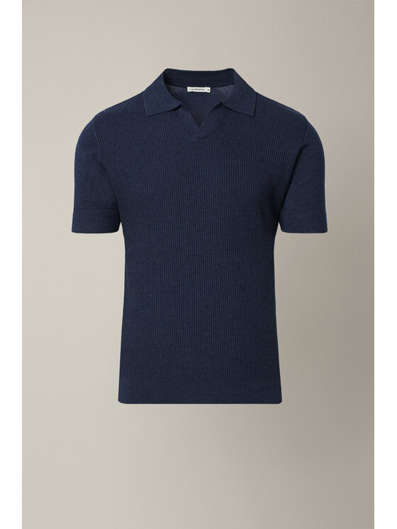 Lancerto Lancerto Polo Romano PO073126000031 Granatowy Regular Fit