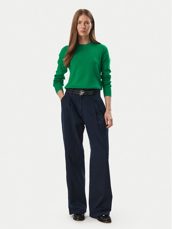 Tommy Hilfiger Tommy Hilfiger Sveter WW0WW52298 Zelená Regular Fit
