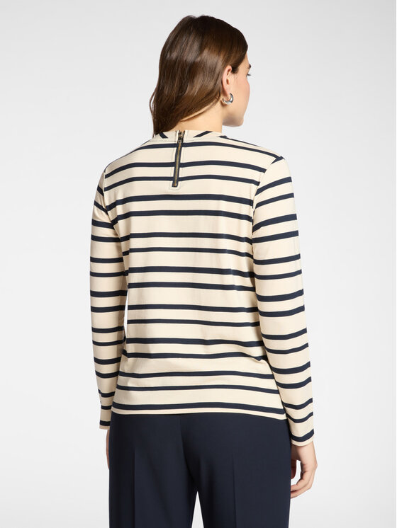 Elena Mirò Elena Mirò T-Shirt G001Z000626N001 Kremowy Regular Fit