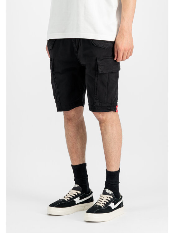Alpha Industries Alpha Industries Szorty Airman Short Czarny Slim Fit