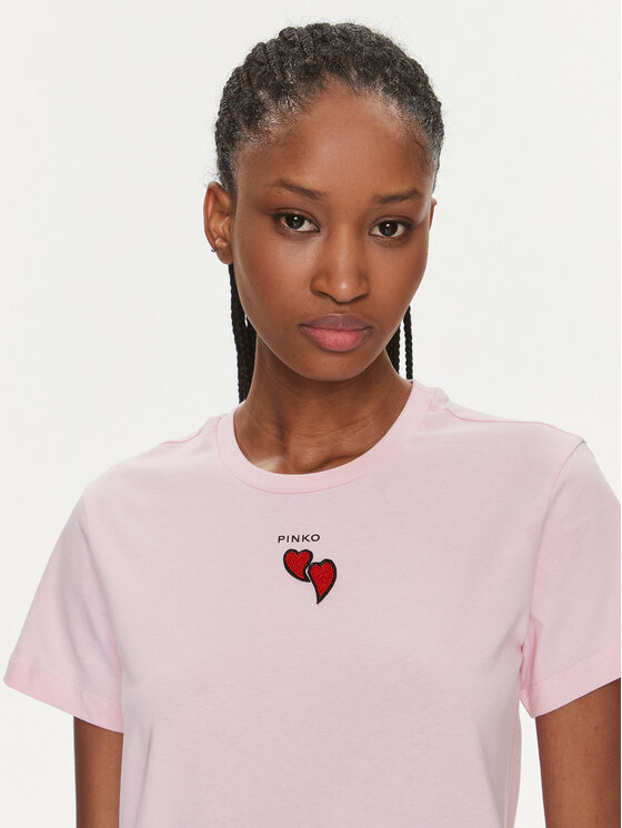PINKO Pinko Marškinėliai 100789 A1P8 Rožinė Regular Fit