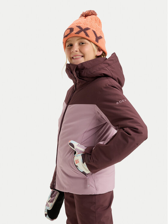Roxy Roxy Geacă pentru snowboard Free Jet Block ERGTJ03197 Roz Slim Fit
