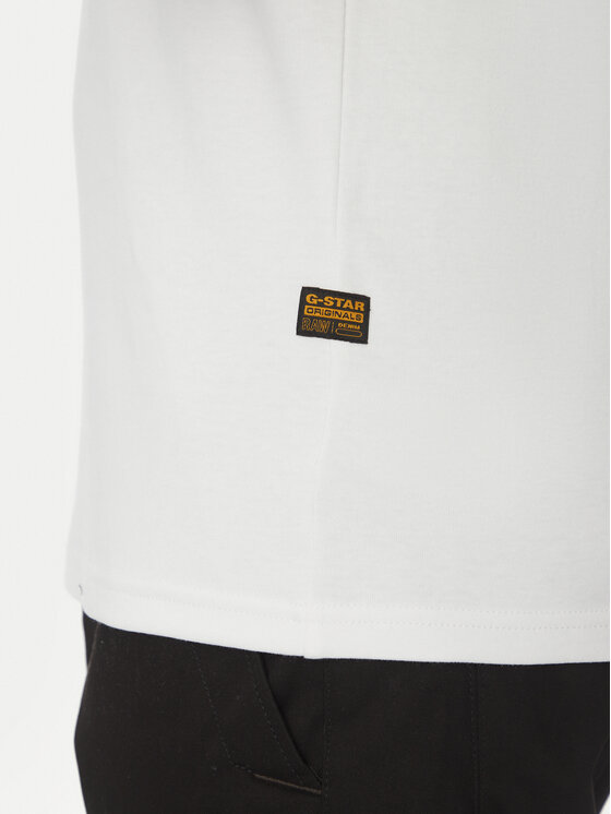 G-Star Raw G-Star Raw T-särk G-Script D25150-C812 Valge Regular Fit