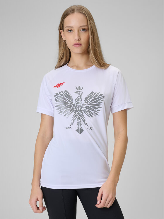 4F 4F T-Shirt TEAMWEAR Biały Regular Fit