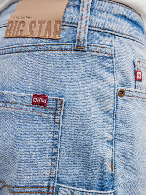 BIG STAR BIG STAR Szorty jeansowe ALEKSY WORKWEAR Niebieski Basic Fit