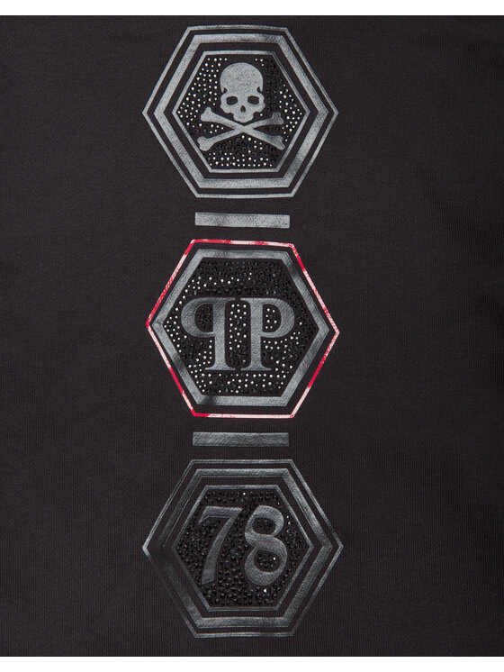 PHILIPP PLEIN PHILIPP PLEIN Bluza 30294 Czarny Regular Fit