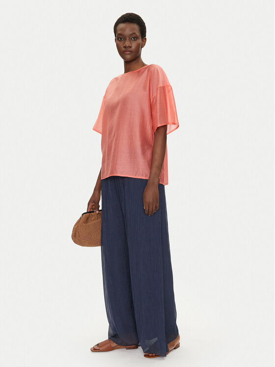 Bomboogie Bomboogie Spodnie palazzo PW8992TSET5 Granatowy Relaxed Fit