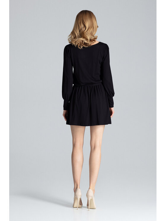 FIGL FIGL Šaty M576 Černá Regular Fit