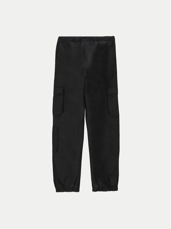 Coccodrillo Coccodrillo Hlače iz tkanine WC4119101CEJ Črna Regular Fit