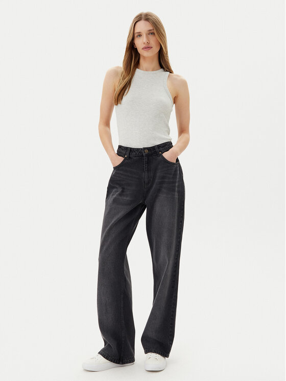 Pieces Pieces Top May 17154480 Grau Slim Fit