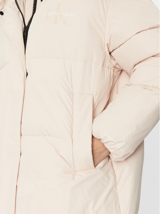 Calvin Klein Jeans Calvin Klein Jeans Zimní bunda J20J221888 Écru Oversize