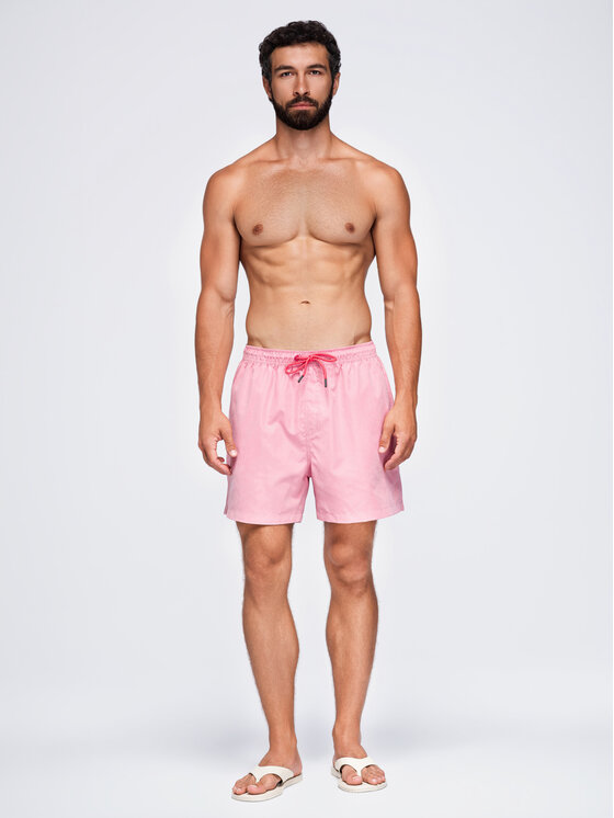 Ombre Ombre Szorty kąpielowe OM-SRSS-0216 Różowy Regular Fit