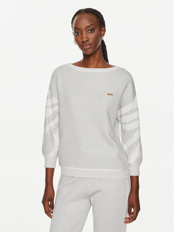 Liu Jo Sport Liu Jo Sport Πουλόβερ q-roa-33038 Λευκό Regular Fit