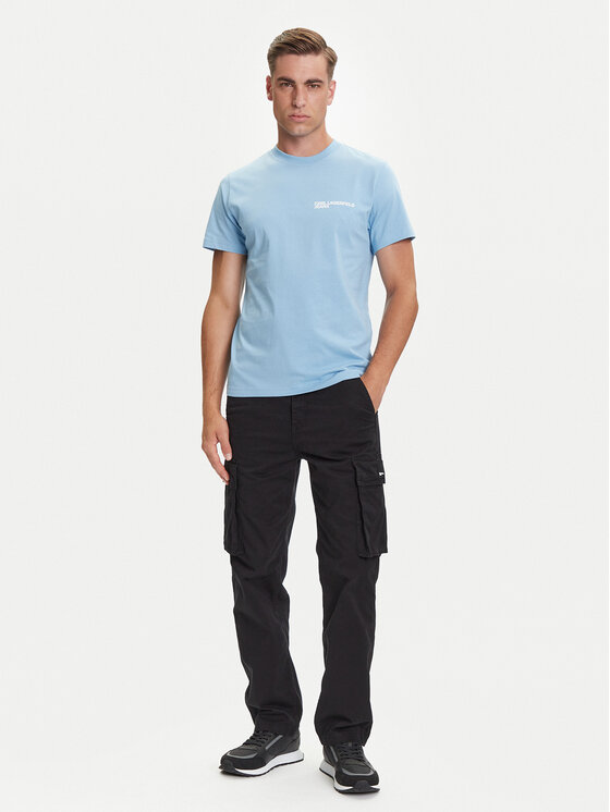Karl Lagerfeld Jeans Karl Lagerfeld Jeans Majica A1M17003 Modra Slim Fit
