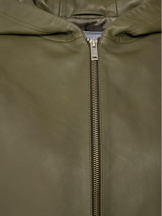 2NDDAY 2NDDAY Lederjacke 2251512606 190515 Grün Regular Fit