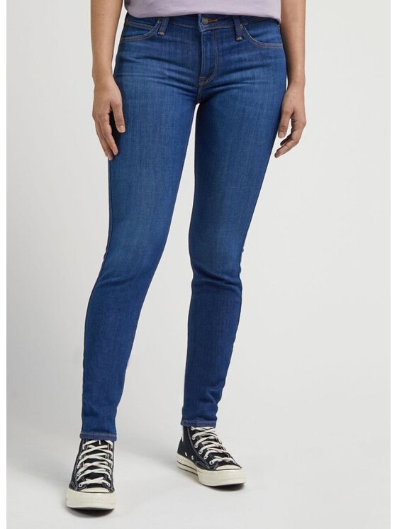Lee Lee Jeansy SCARLETT Niebieski Skinny Fit