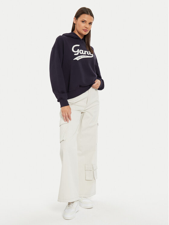 Gant Gant Džemperis 4200489 Tamsiai mėlyna Loose Fit