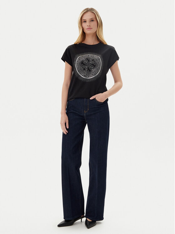Guess Guess T-Shirt W5YI14 I3Z14 Czarny Regular Fit