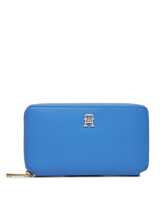 Tommy Hilfiger Tommy Hilfiger Portofel Mare de Damă Iconic Tommy Large Za AW0AW16009 Albastru