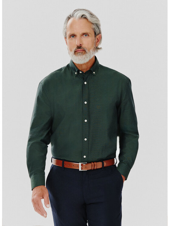 Pako Lorente Pako Lorente Koszula P24WF-1X-029 Zielony Classic Fit