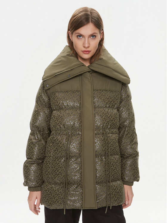 PINKO PINKO Kevad-sügis jope Convalida 101641 A127 Khakivärviline Regular Fit
