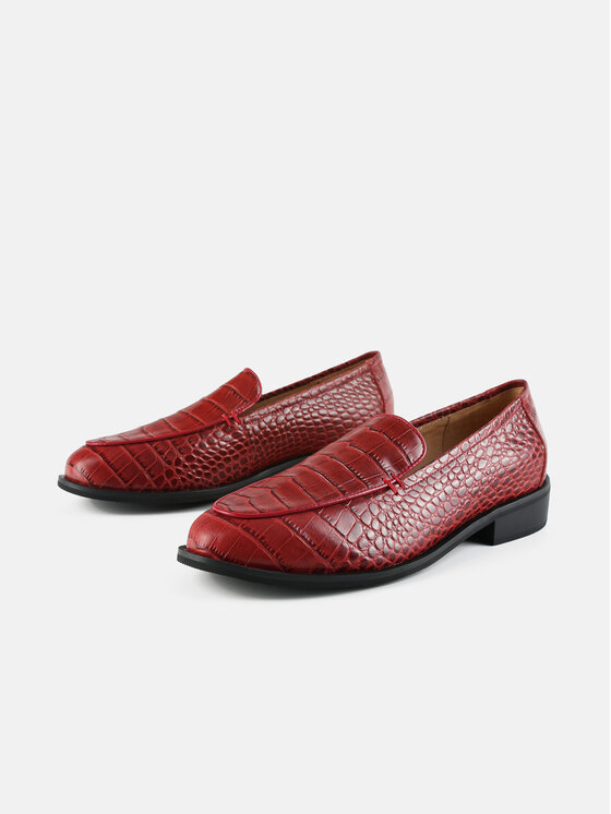 L37 L37 Mokasyny PURE CLASSIC Bordowy