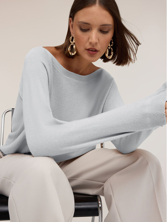 Motivi Motivi Maglione M359E002417N003 Grigio Boxy Fit