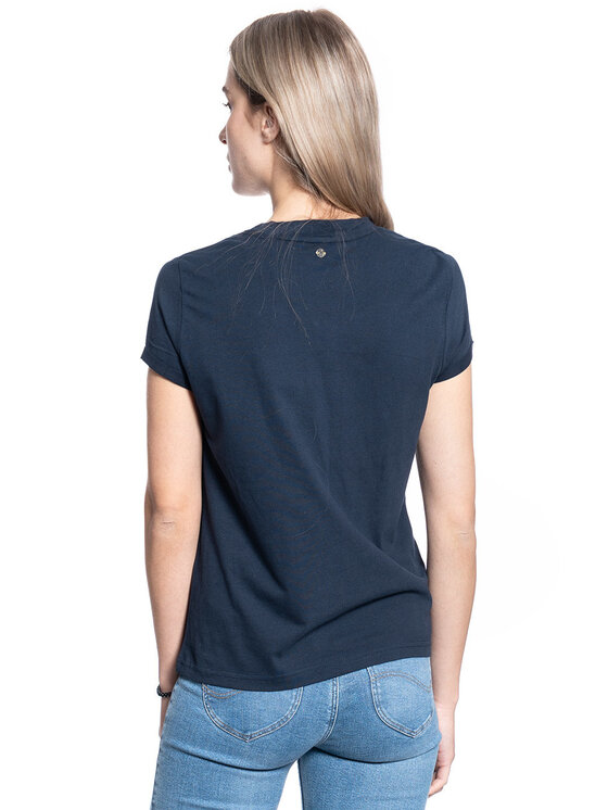 Mustang Mustang T-Shirt ALINA C PRINT Niebieski Regular Fit