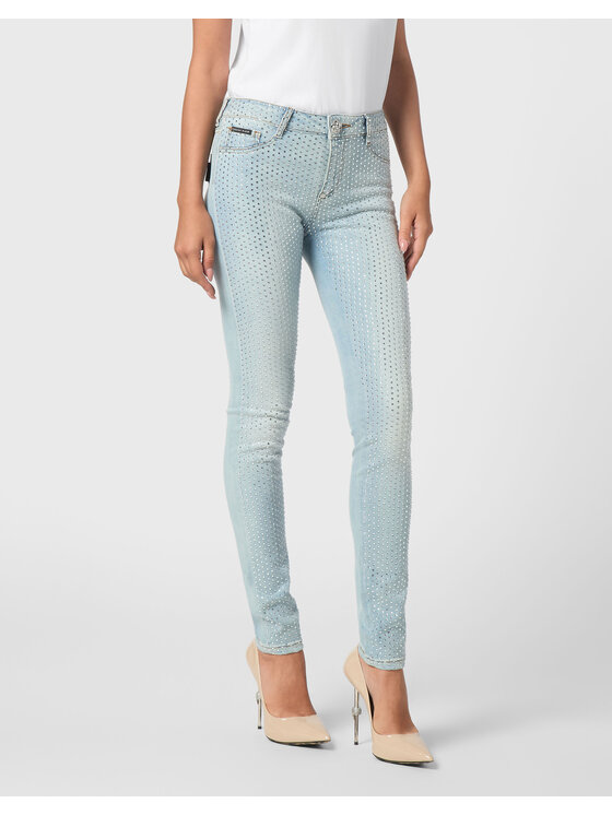 PHILIPP PLEIN PHILIPP PLEIN Jeggins 21707 Světle modrá
