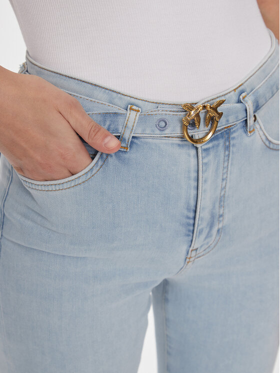 PINKO Pinko Jeans Flora 100166 A1MQ Himmelblau Flare Fit