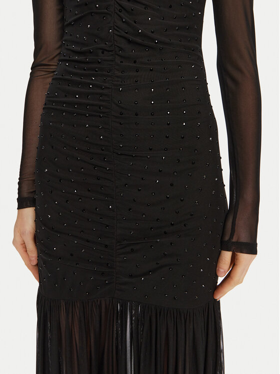 Gaudi Gaudi Večernja haljina 421FD14011 Crna Slim Fit