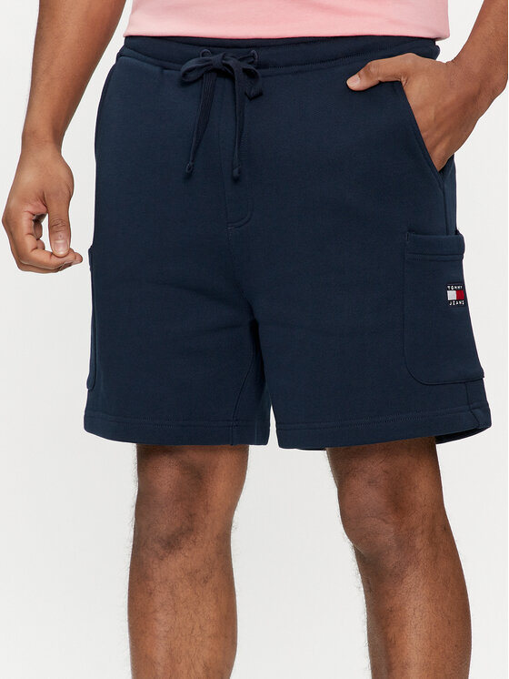 Tommy Jeans Tommy Jeans Sport rövidnadrág Badge DM0DM18479 Sötétkék Regular Fit