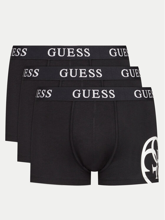 Guess Guess Souprava boxerek Placed Logo U4RG04 K6YW0 Černá