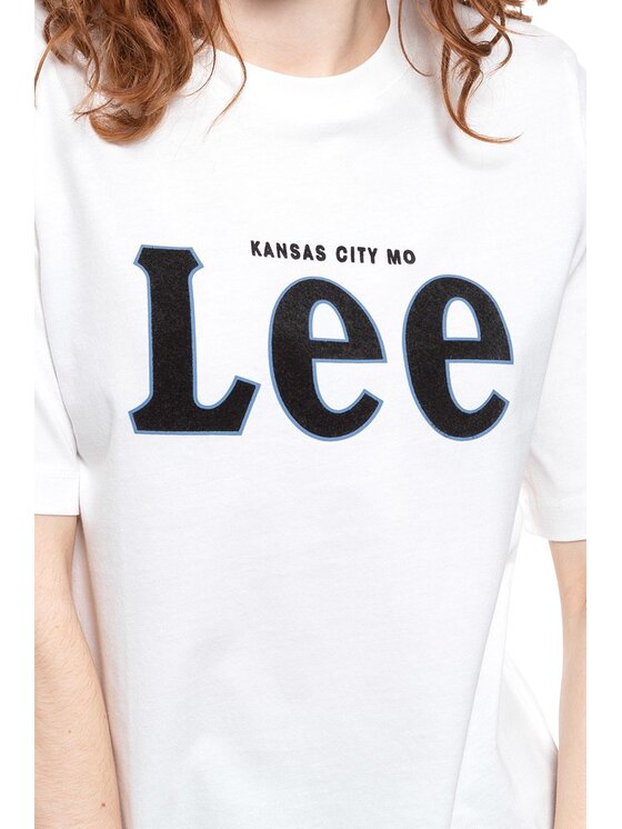 Lee Lee T-shirt TEE Bianco Regular Fit