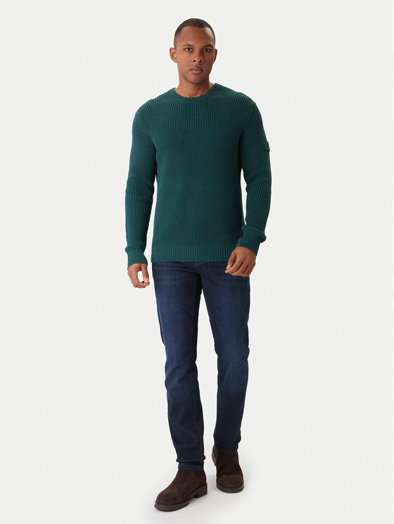 JOOP! Jeans JOOP! Jeans Sweter Harono 30047662 Zielony Modern Fit