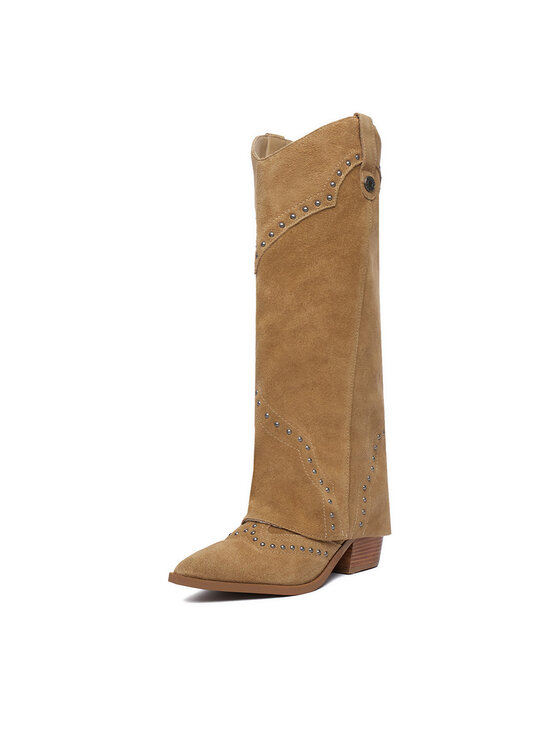 Guess Jeans Guess Jeans Ботуши EO-TS6356-01 Тъмнобежов