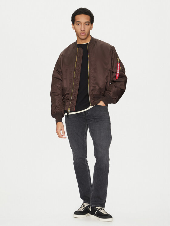 Alpha Industries Alpha Industries Kurtka bomber Ma-1 100101 Brązowy Regular Fit