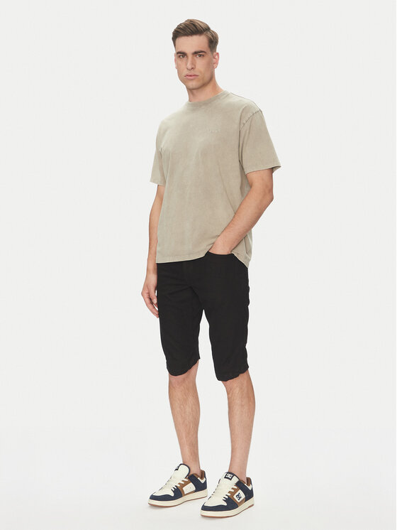INDICODE INDICODE Farmer rövidnadrág Kem 70-172 Fekete Slim Fit