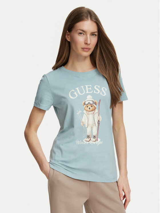 Guess Guess Тишърт V6BI19 K6749 Електриков Regular Fit