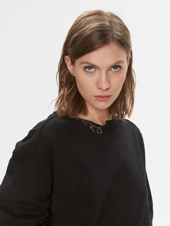 PINKO Pinko Felpa Marybell 102294 A1CP Nero Regular Fit