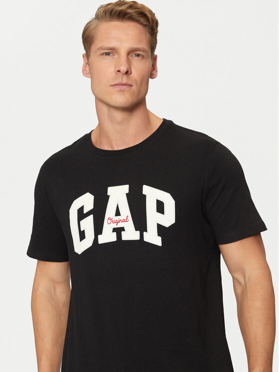 Gap Gap T-krekls 542246-03 Melns Regular Fit