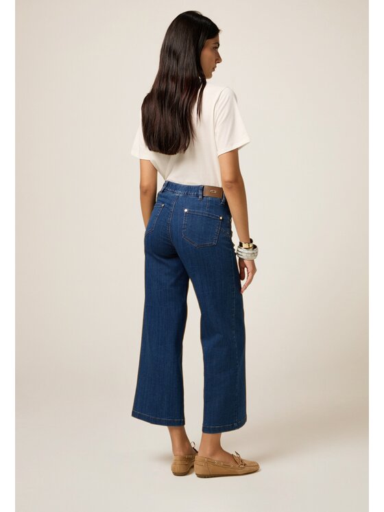 Oltre Oltre Jeansy P590R008644N034 Niebieski Baggy Fit