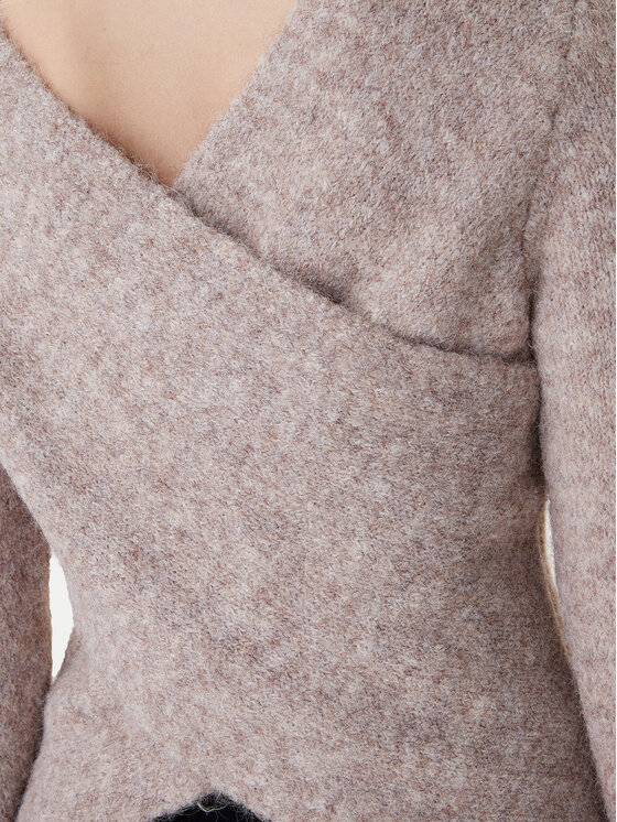 ONLY ONLY Sweter Zaggie 15376349 Beżowy Regular Fit