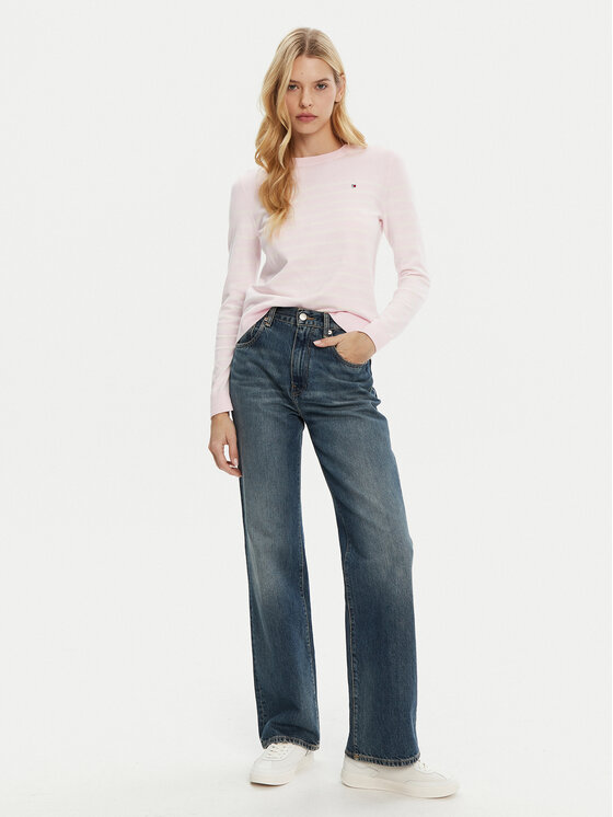 Tommy Hilfiger Tommy Hilfiger Пуловер WW0WW44984 Розов Regular Fit