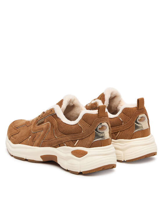 REPLAY REPLAY Sneakersy GWSIT.000.C0200L Brązowy