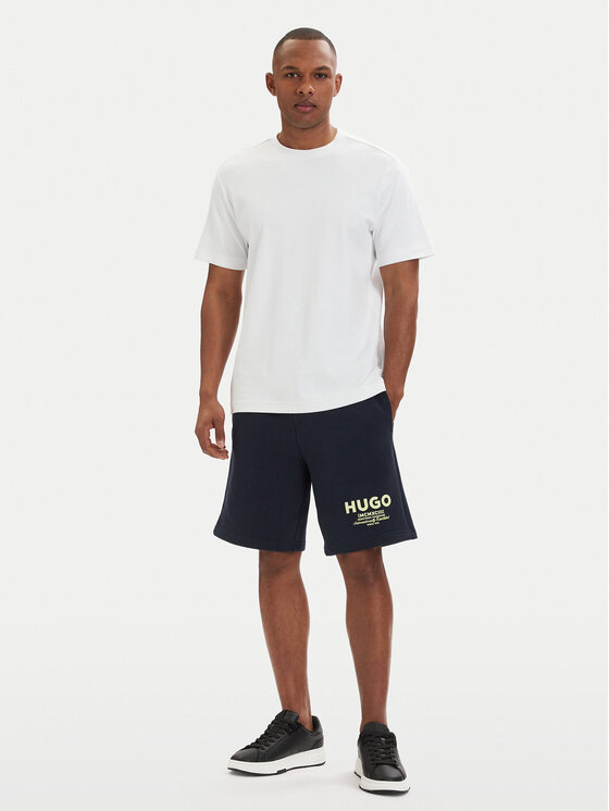 HUGO HUGO Pantaloni scurți sport Nomario 50510728 Bleumarin Loose Fit