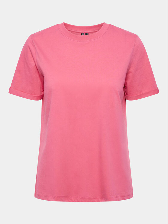 Pieces Pieces Тишърт Ria 17086970 Розов Regular Fit